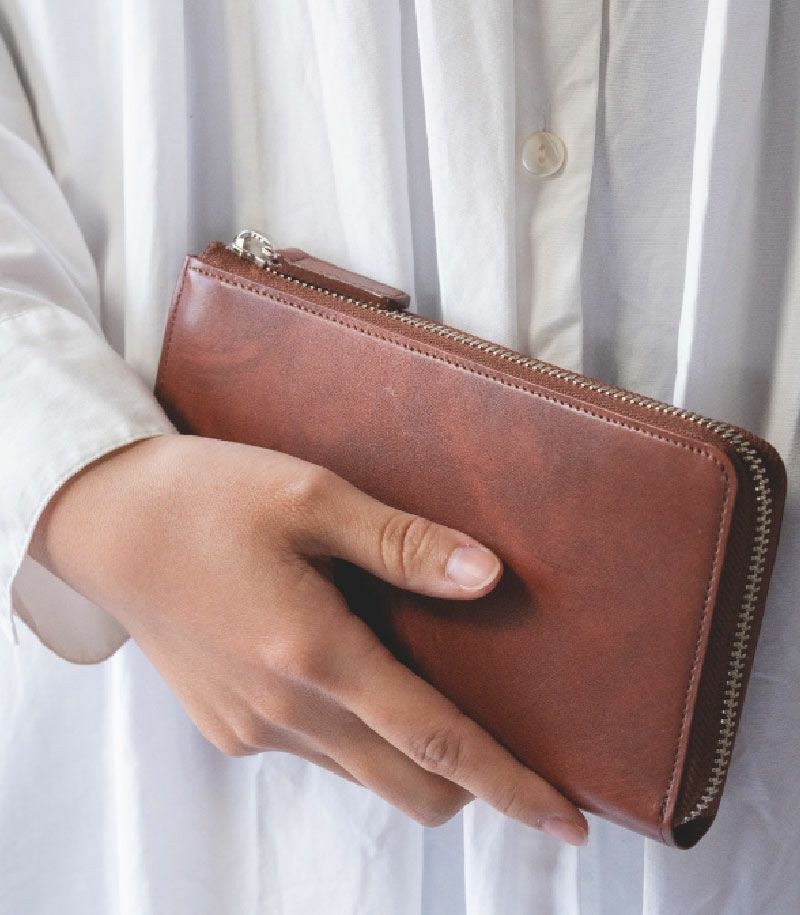 CYPRIS（キプリス）L字ファスナーコンパクトハニーセル長財布｜1ssi