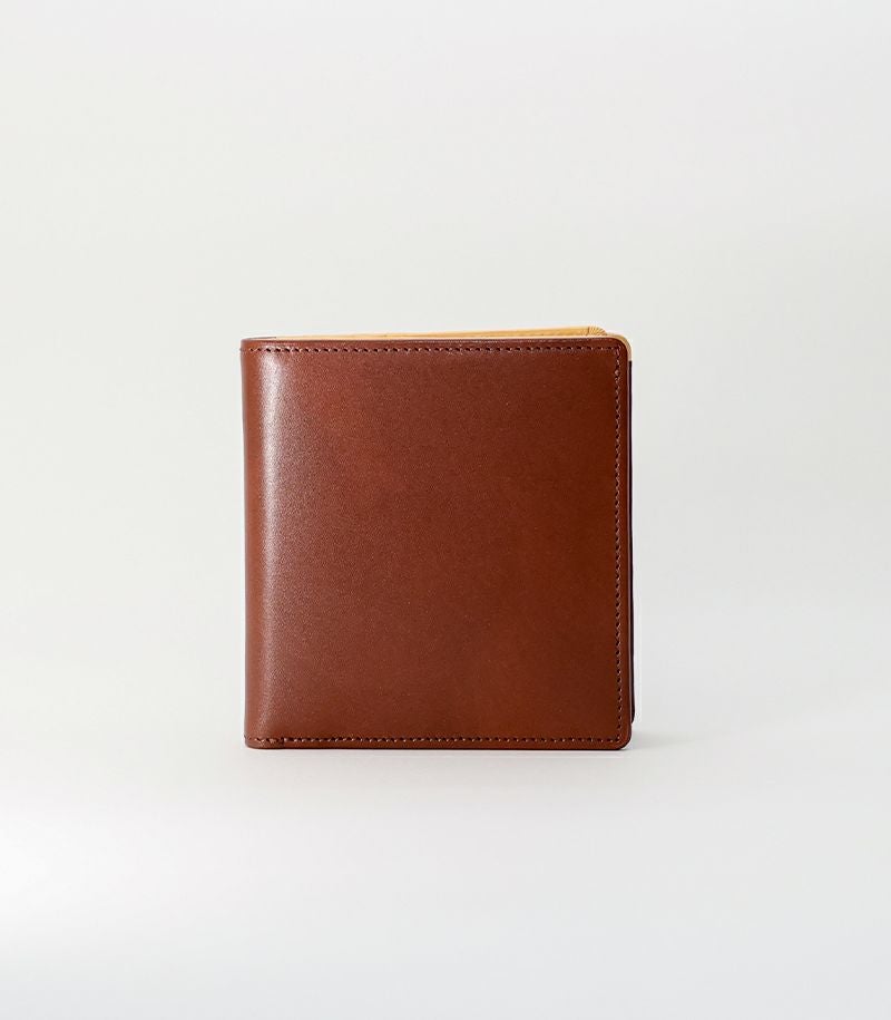 コンパクトカード札入れ(中ベロ付き)｜シラサギレザー｜革財布・革長