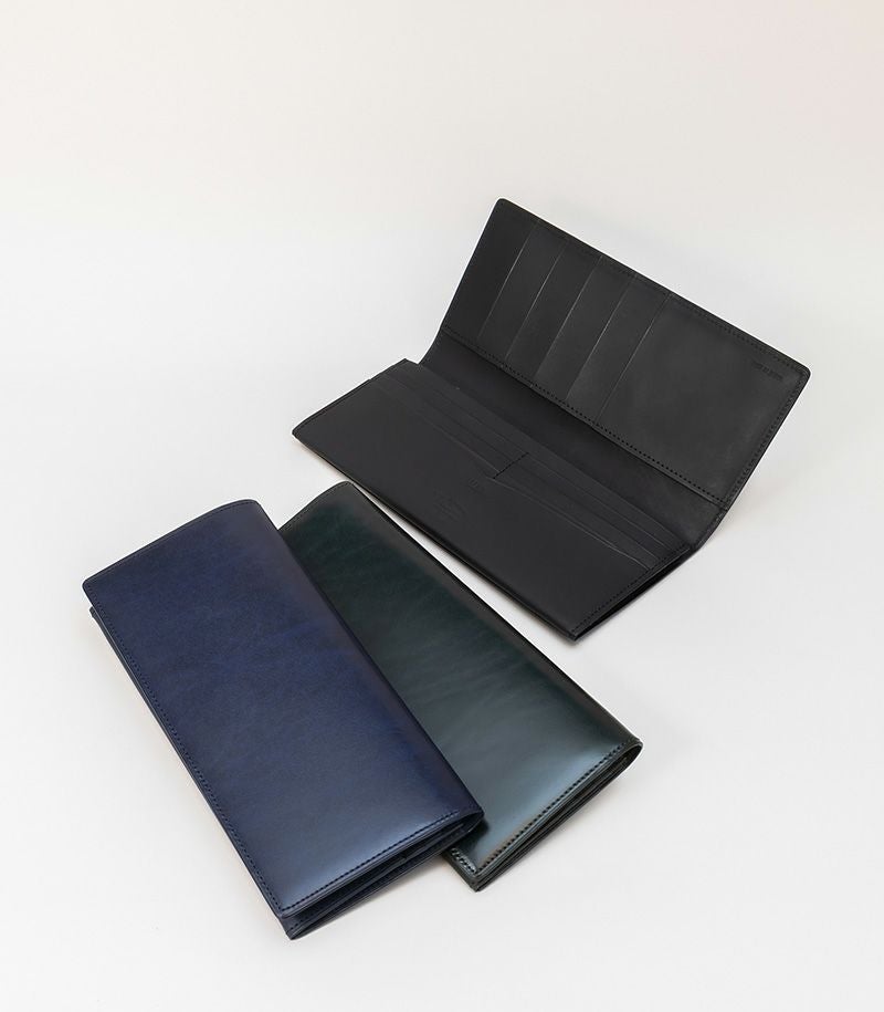 ファスナー付きササマチ長財布｜ルーガショルダー＆アースレザー