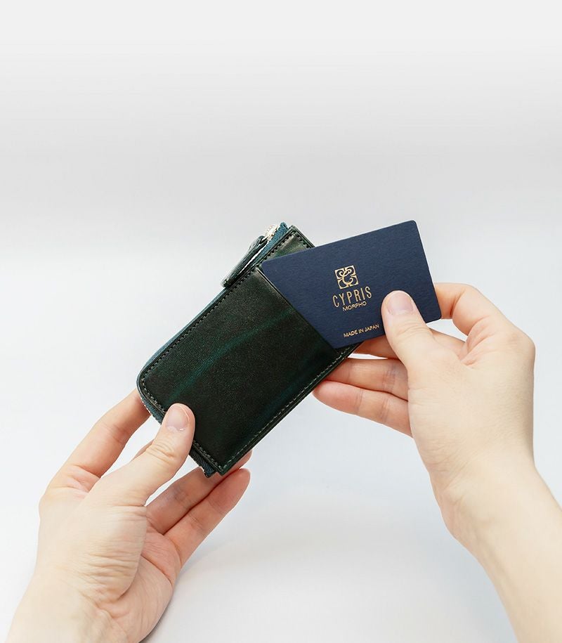 L字ファスナーマルチキーケース｜ルーガショルダー＆アースレザー