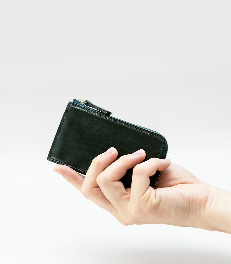 L字ファスナーマルチキーケース｜ルーガショルダー＆アースレザー