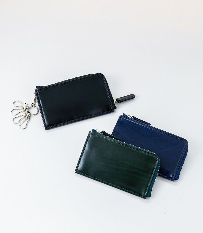 L字ファスナーマルチキーケース｜ルーガショルダー＆アースレザー