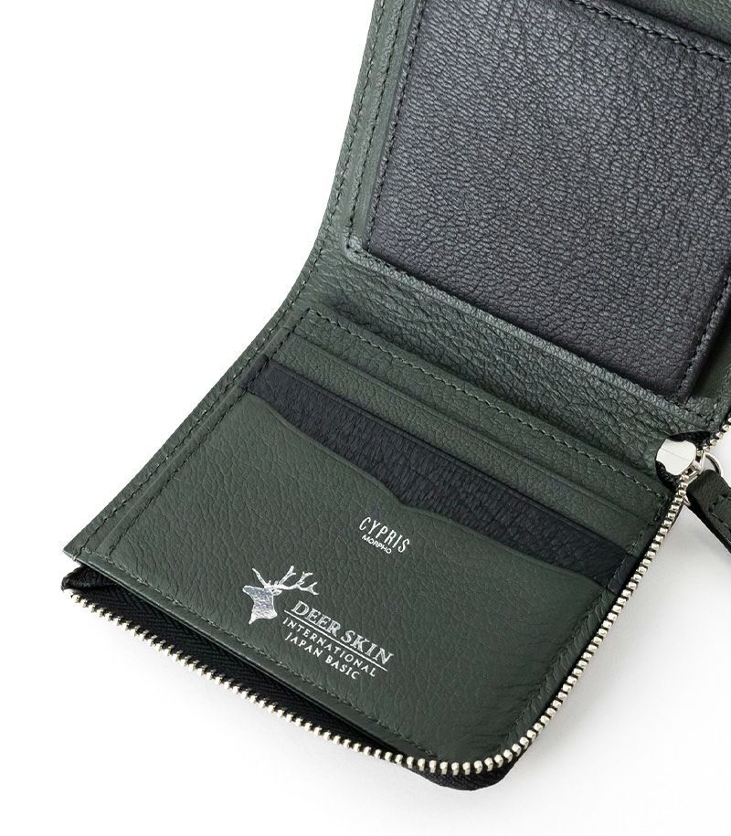 L字ファスナーコンパクト札入れ｜ファインディア｜革財布・革長財布の