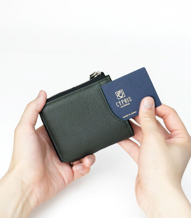 L字ファスナーコンパクト札入れ｜ファインディア｜革財布・革長財布の