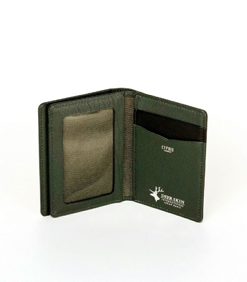 鹿革2つ折り財布