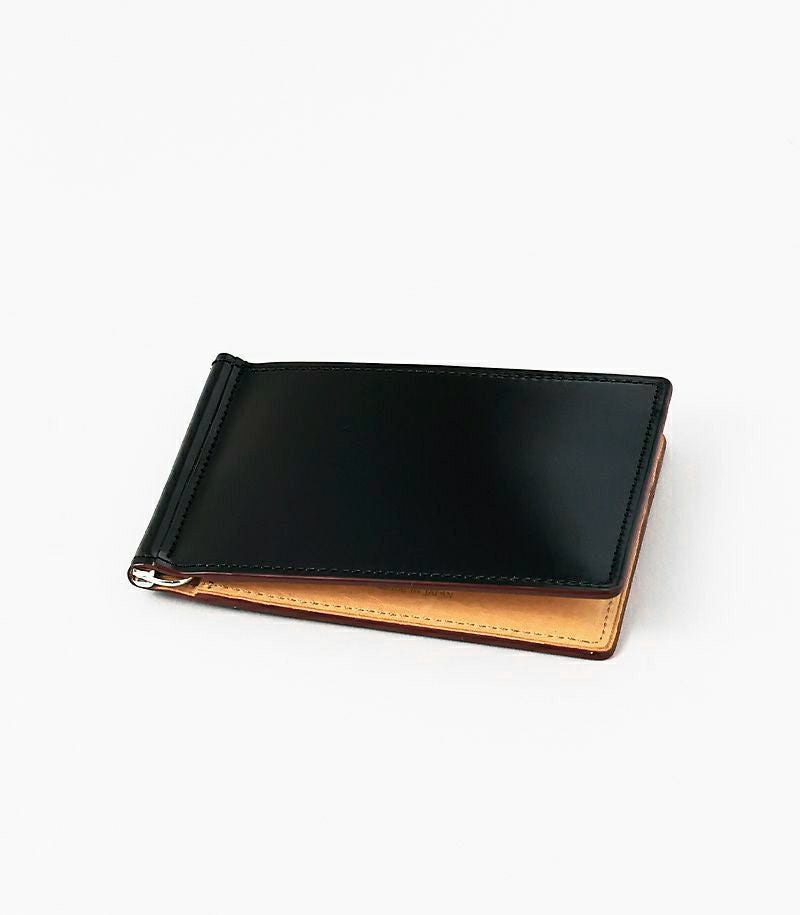 札ばさみ(札バサミ)/マネークリップ｜オイルシェルコードバン＆ヴァ