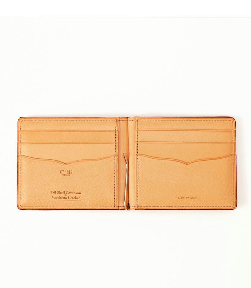 札ばさみ(札バサミ)/マネークリップ｜オイルシェルコードバン＆ヴァ