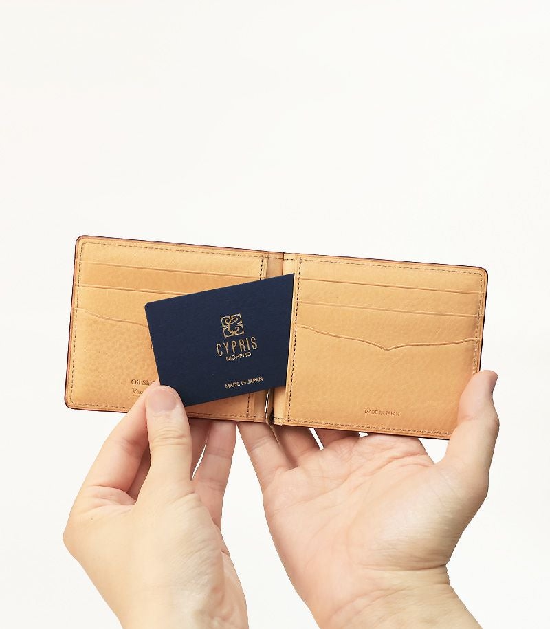 札ばさみ(札バサミ)/マネークリップ｜オイルシェルコードバン＆ヴァ