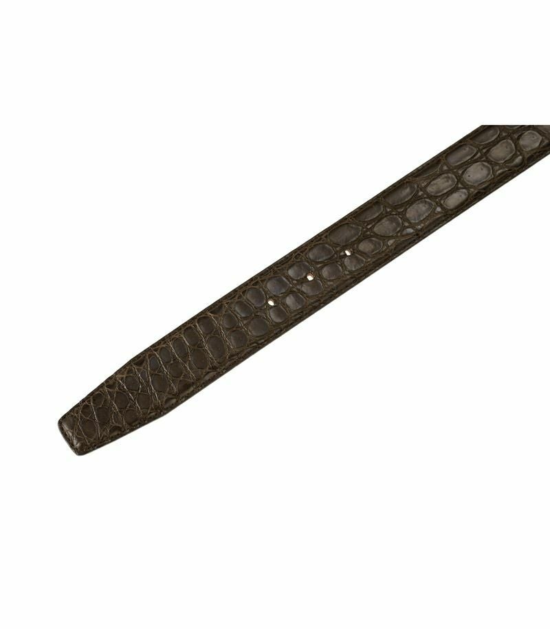 クロコダイル 0005 ベルト ニコチン  CROCODILE 35mm マットクロコ クロコダイル 0005 ベルト ニコチン CROCODILE 35mm マットクロコ