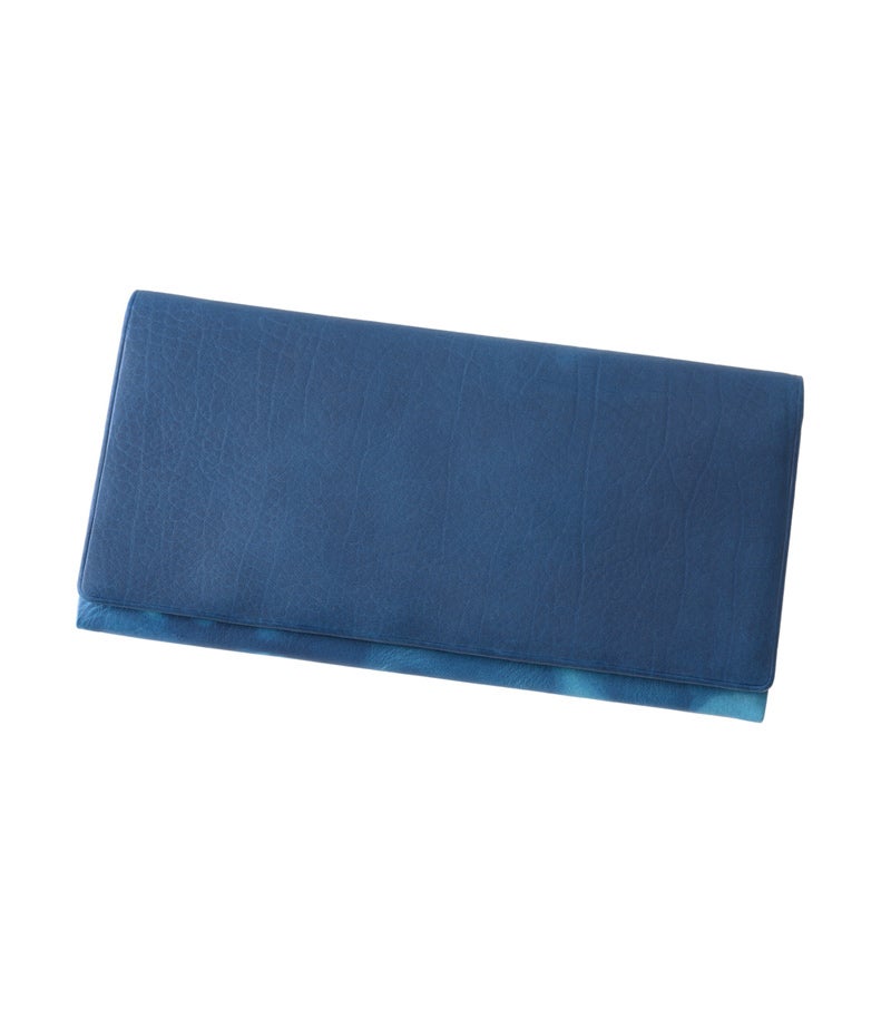 風琴マチ長財布｜AIZOME CALF