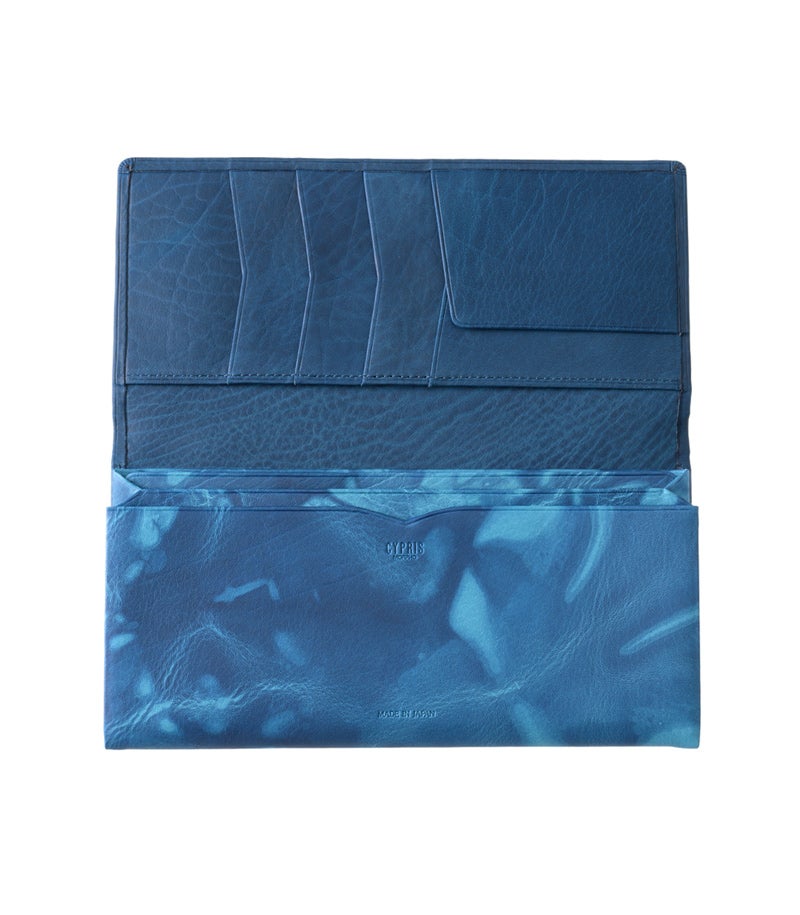 風琴マチ長財布｜AIZOME CALF