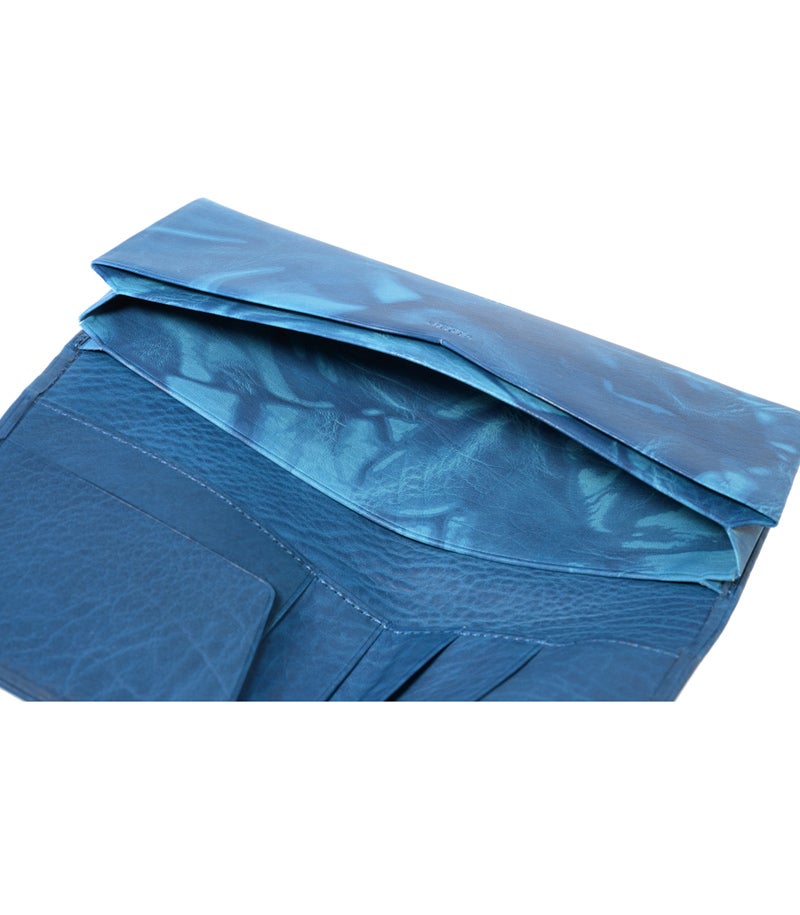 風琴マチ長財布｜AIZOME CALF