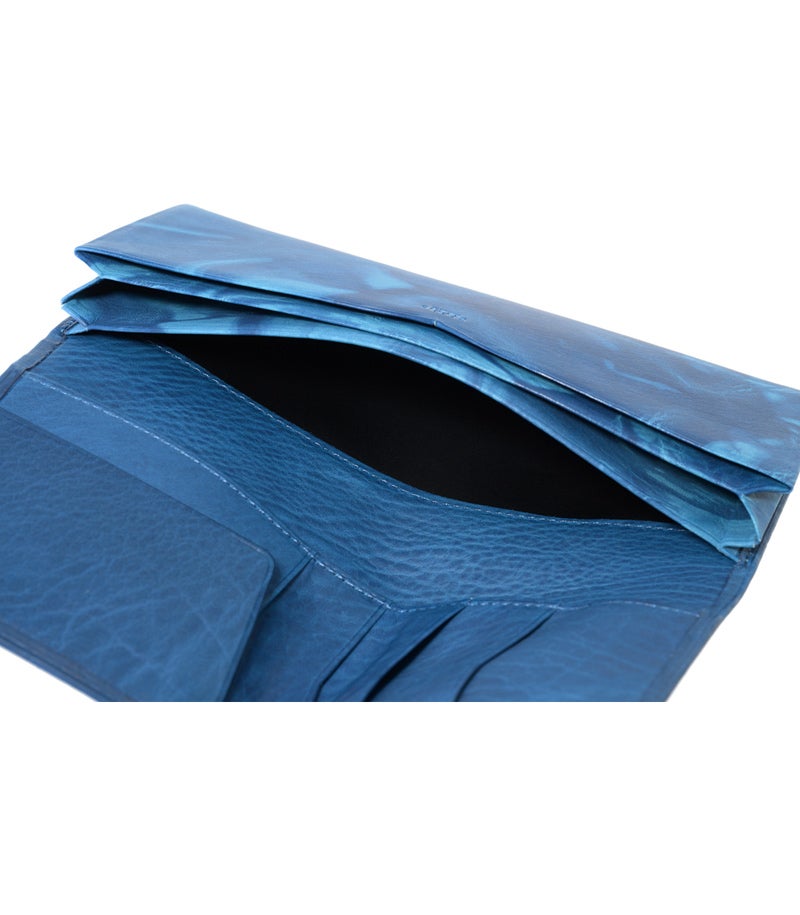 風琴マチ長財布｜AIZOME CALF