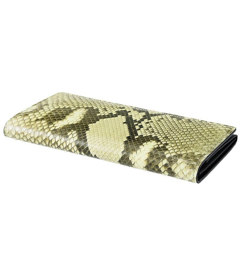 風琴マチ長財布｜ダイヤモンドパイソン