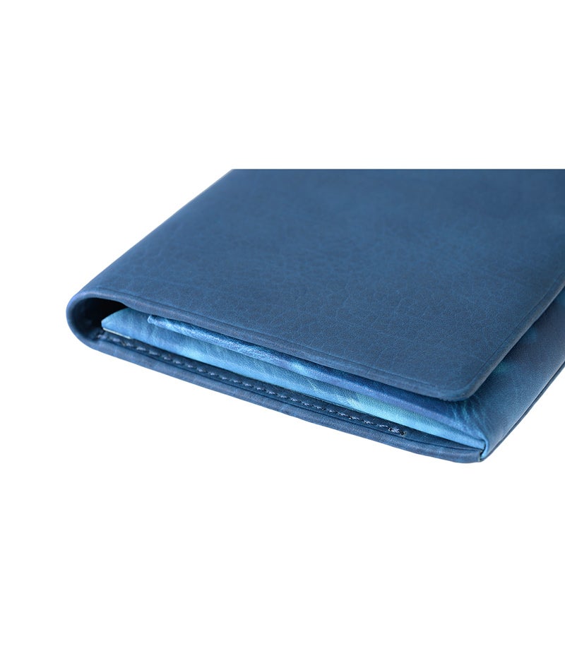 風琴マチ長財布｜AIZOME CALF