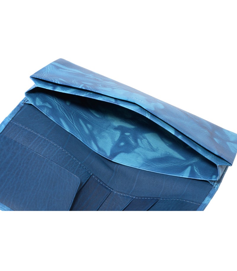 風琴マチ長財布｜AIZOME CALF