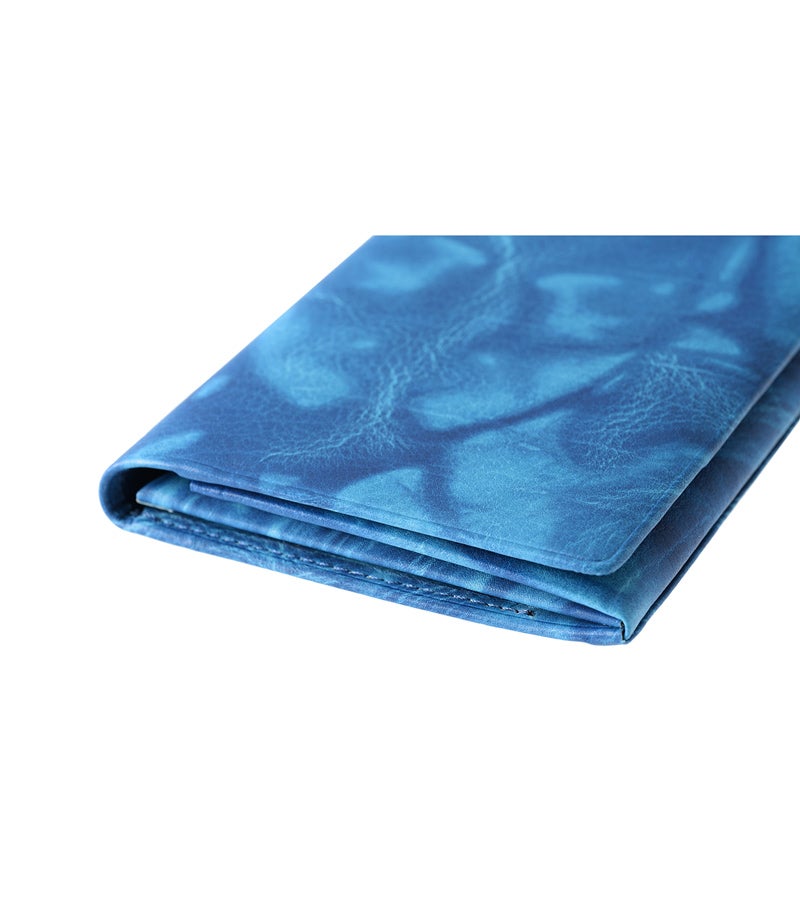 風琴マチ長財布｜AIZOME CALF