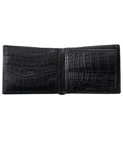 小銭入れ付き札入れ｜マットクロコダイル