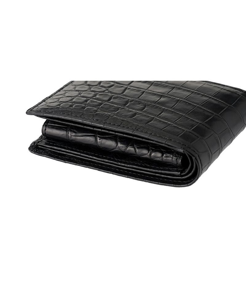 小銭入れ付き札入れ｜マットクロコダイル