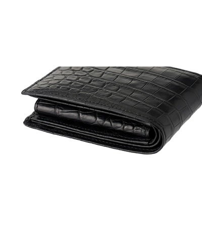 小銭入れ付き札入れ｜マットクロコダイル