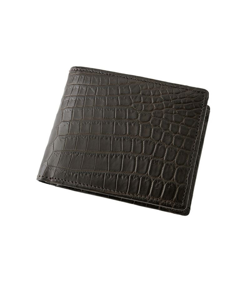 小銭入れ付き札入れ｜マットクロコダイル