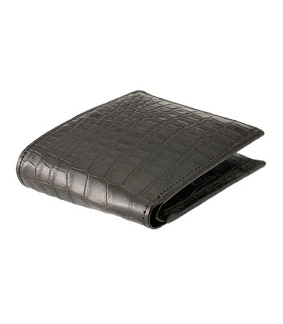 小銭入れ付き札入れ｜マットクロコダイル