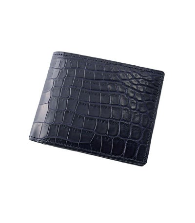 小銭入れ付き札入れ｜マットクロコダイル