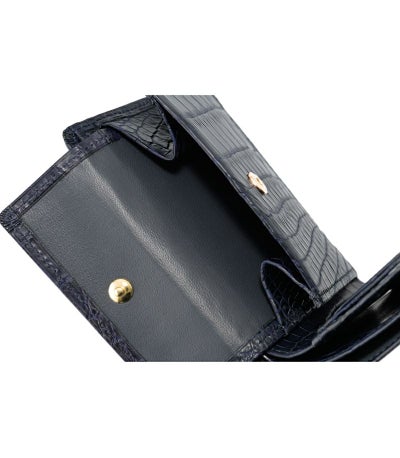 小銭入れ付き札入れ｜マットクロコダイル