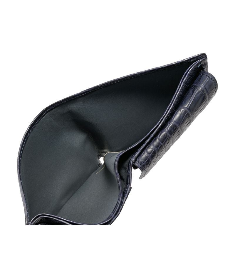 小銭入れ付き札入れ｜マットクロコダイル