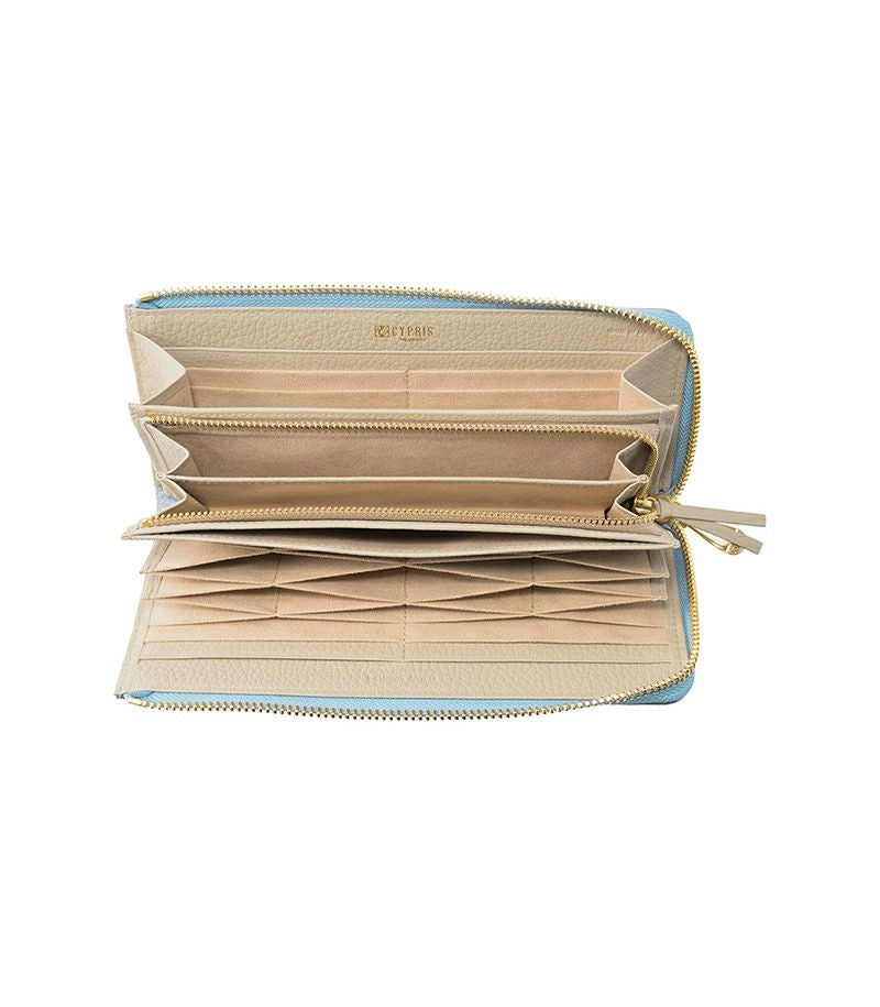 L字ファスナーハニーセル長財布|ルミナス