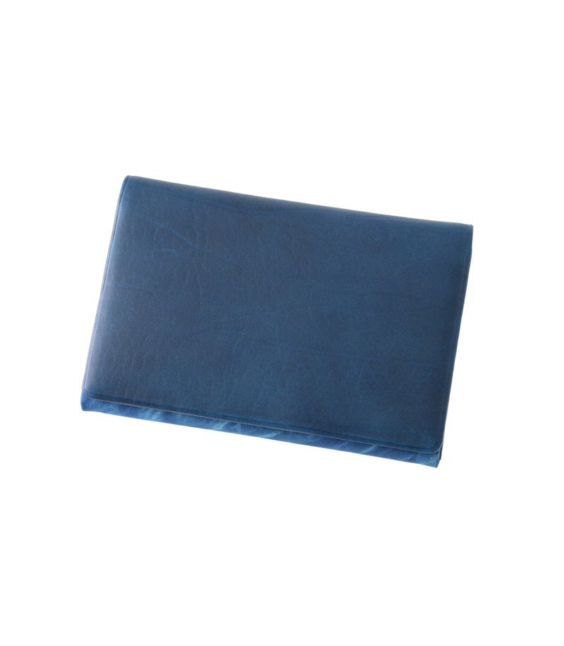 風琴マチ名刺入れ｜AIZOME CALF