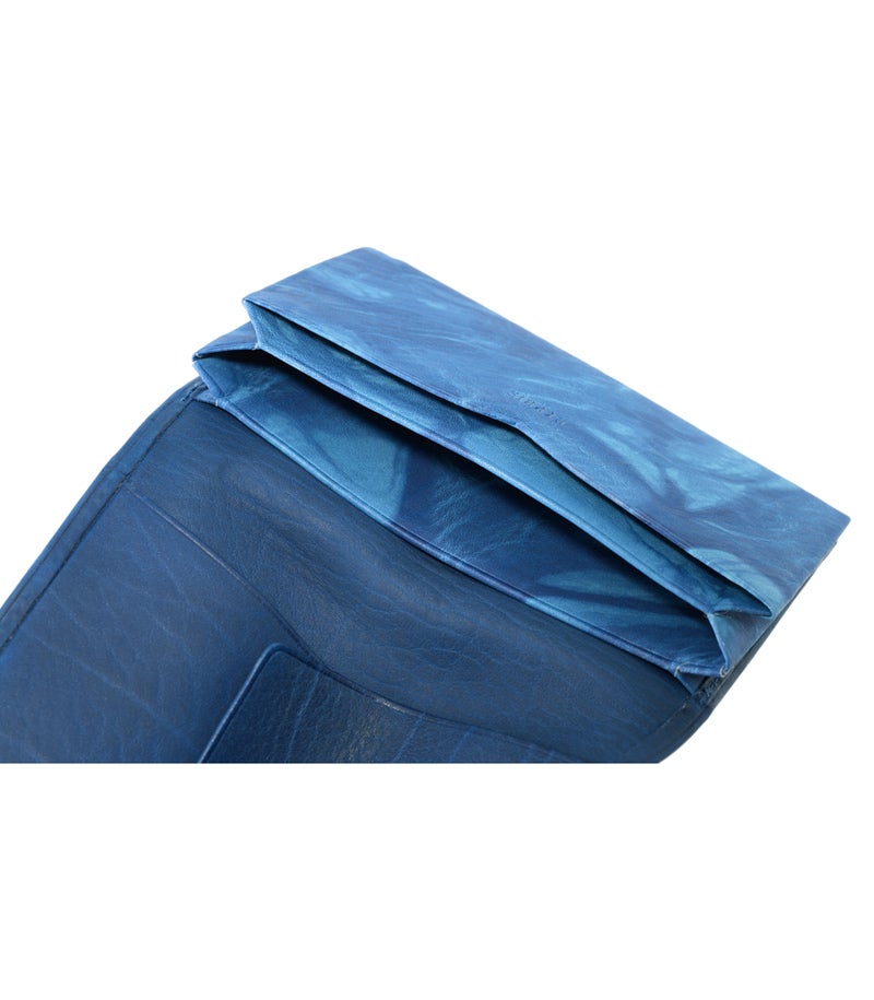 風琴マチ名刺入れ｜AIZOME CALF