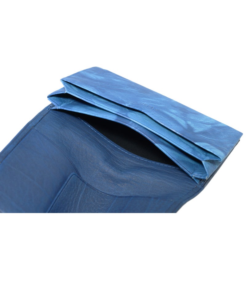 風琴マチ名刺入れ｜AIZOME CALF