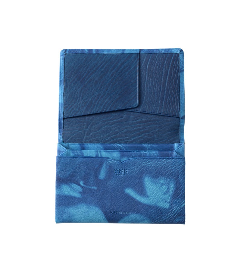 風琴マチ名刺入れ｜AIZOME CALF