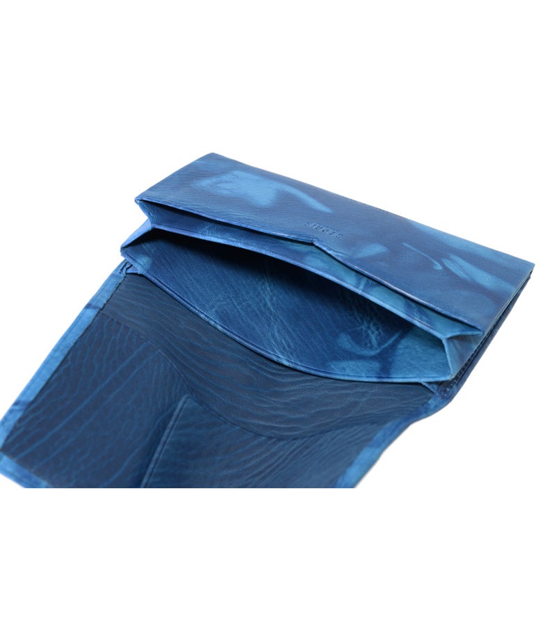 風琴マチ名刺入れ｜AIZOME CALF