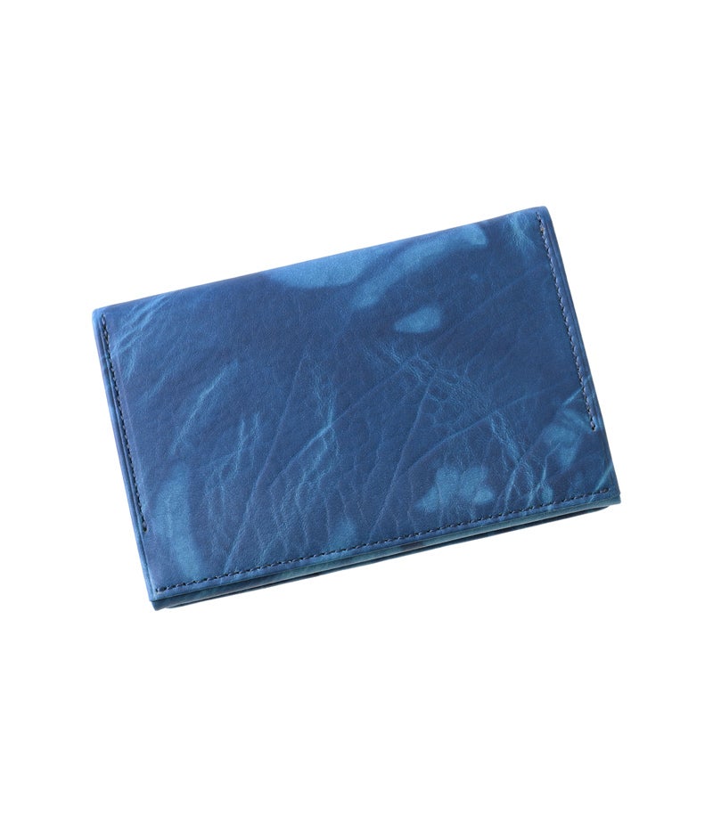 風琴マチ名刺入れ｜AIZOME CALF